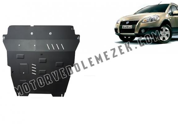 Acél motor, kapcsolószekrény, hütő védőlemez Fiat Sedici