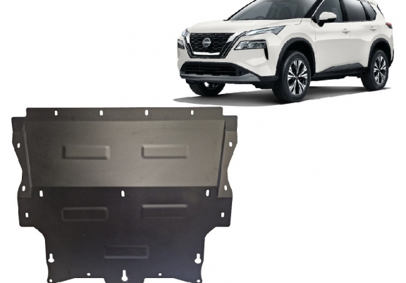 Acél motor, kapcsolószekrény, hűtő védőlemez Nissan X-Trail T33