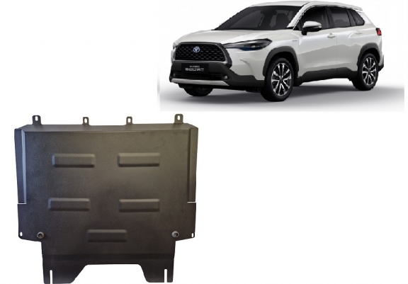 Acél motor, kapcsolószekrény, hűtő védőlemez Toyota Corolla Cross