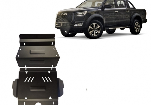 Acél motor, hűtő védőlemez Evo Cross 4