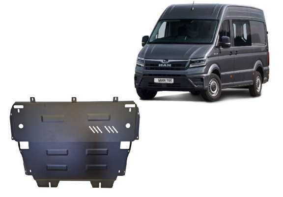 Acél motor, kapcsolószekrény, hűtő védőlemez Man Tge