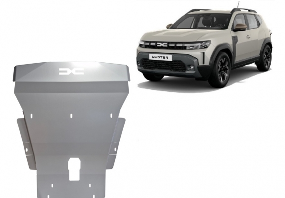 Acél motor, kapcsolószekrény védőlemez Dacia Duster - 4x2