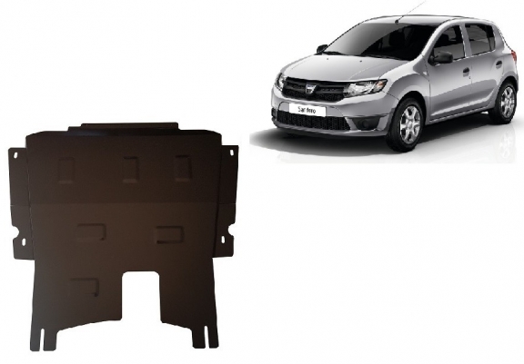 Acél motor, kapcsolószekrény védőlemez Dacia Sandero 2