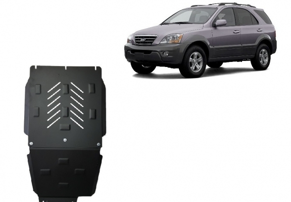Acél kapcsolószekrény, differenciálmű védőlemez Kia Sorento
