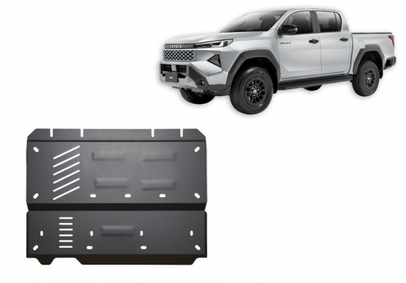 Acél differenciálmű, részecskeszűrő védőlemez Toyota Hilux