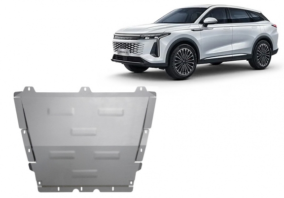 Alumínium motor, sebességváltó, hűtő, első lökhárító védőlemez Omoda 9