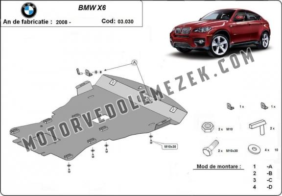 Motor-, kartervédő acéllemez BMW X6