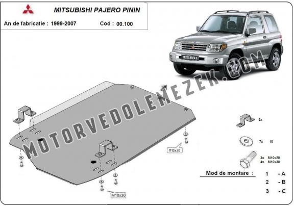 Acél kapcsolószekrény védőlemez Mitsubishi Pajero Pinin