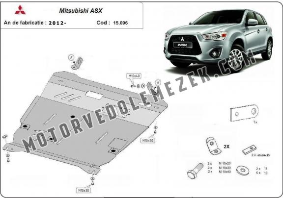 Acél motor, kapcsolószekrény védőlemez Mitsubishi ASX