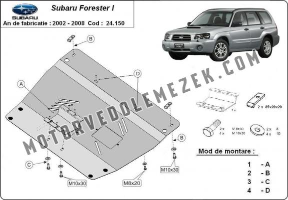 Motor, karter- védő acéllemez Subaru Forester 2