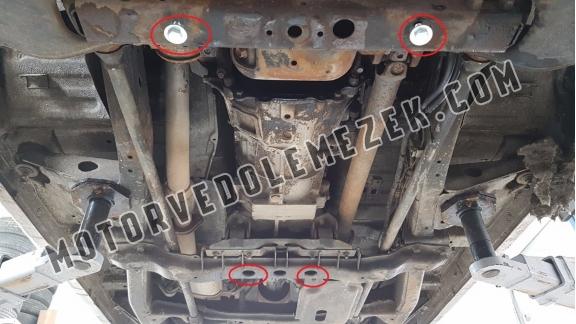 Acél kapcsolószekrény védőlemez Mitsubishi Pajero 4 (V80, V90)