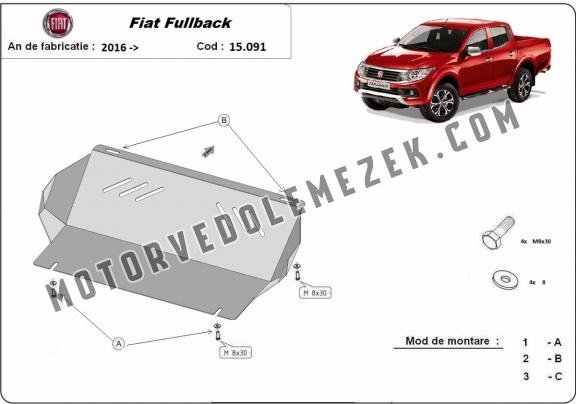 Acél hütő védőlemez Fiat Fullback