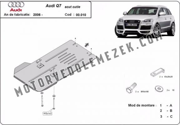 Acél kapcsolószekrény védőlemez Audi Q7