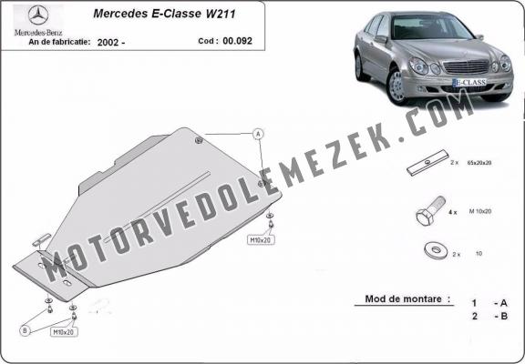 Acél kapcsolószekrény védőlemez Mercedes E-Clasee W211 