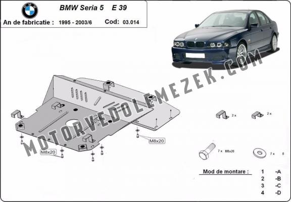Motor, karter- védő acéllemez BMW Seria5 E39