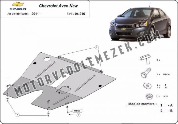 Acél motor, kapcsolószekrény védőlemez Chevrolet Aveo
