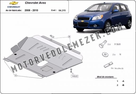 Acél motor, kapcsolószekrény, hütő védőlemez Chevrolet Aveo
