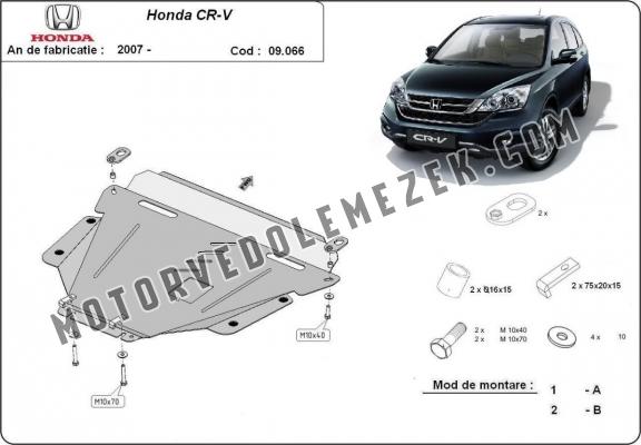 Acél motor, kapcsolószekrény, hütő védőlemez Honda CR-V Gen 3