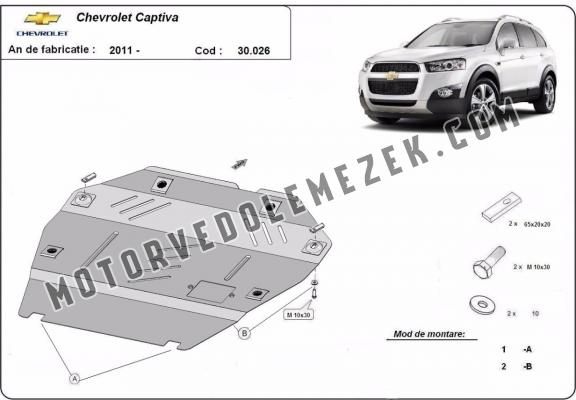 Steel skid plate for Chevrolet Captiva