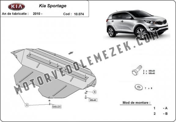 Motor, karter- védő acéllemez Kia Sportage