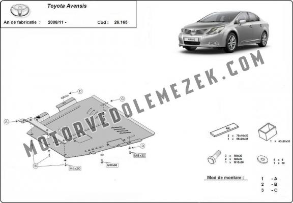 Motor, karter- védő acéllemez Toyota Avensis