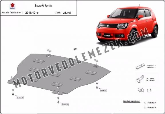 Acél motor, sebbeségváltó, hütő, első lökhárító védőlemez Suzuki Ignis