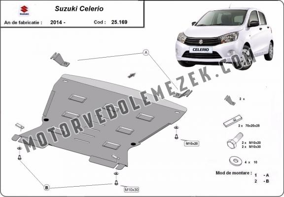 Acél motor, sebbeségváltó, hütő, első lökhárító védőlemez Suzuki Celerio