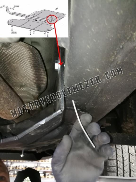 Acél kapcsolószekrény, differenciálmű védőlemez Volkswagen Amarok