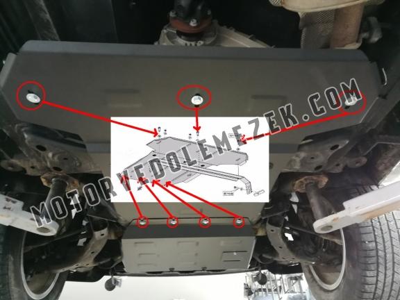 Acél kapcsolószekrény, differenciálmű védőlemez Volkswagen Amarok