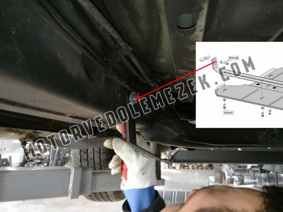 Acél kapcsolószekrény, differenciálmű védőlemez Volkswagen Amarok