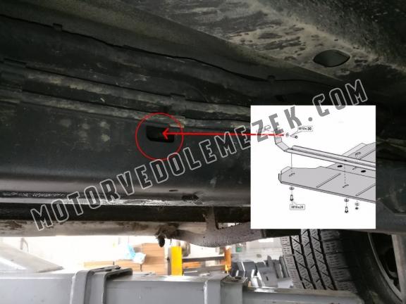 Acél kapcsolószekrény, differenciálmű védőlemez Volkswagen Amarok