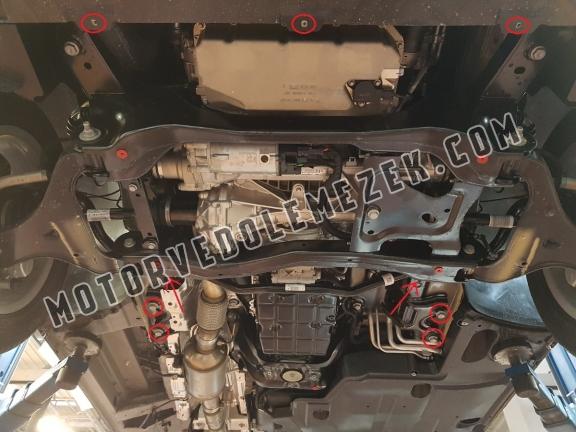 Acél motor, kapcsolószekrény védőlemez  Mercedes V-Class W447 2.2 D, 4x4