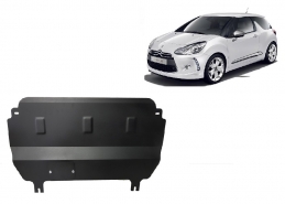 Acél motor, kapcsolószekrény védőlemez Citroen DS3