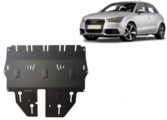 Acél motor, sebességváltó, hűtő, első lökhárító védőlemez Audi A1