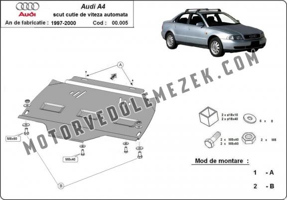 Acél kapcsolószekrény védőlemez Audi A4 B5 - 
