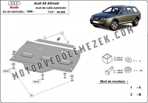Acél kapcsolószekrény védőlemez Audi Allroad - 
