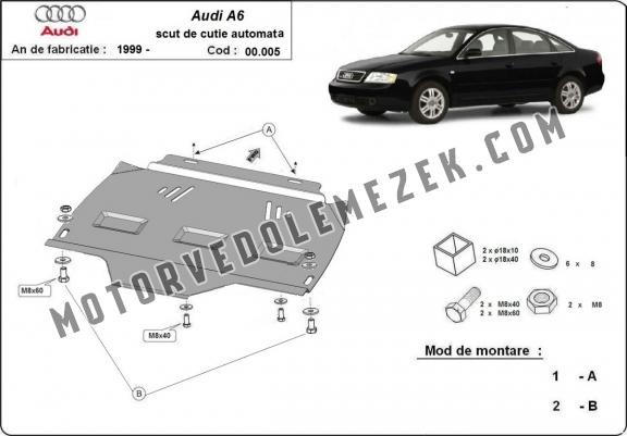 Acél kapcsolószekrény védőlemez Audi A6 - 