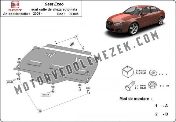 Acél kapcsolószekrény védőlemez Seat Exeo - 