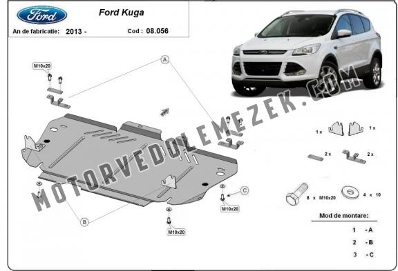 Steel skid plate for Ford Kuga