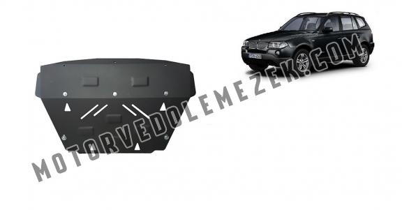 Acél hütő, első lökhárító védőlemez BMW X3