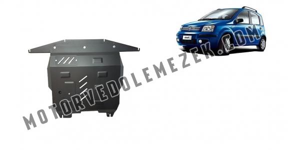Acél motor, sebbeségváltó, hütő, első lökhárító védőlemez Fiat Panda
