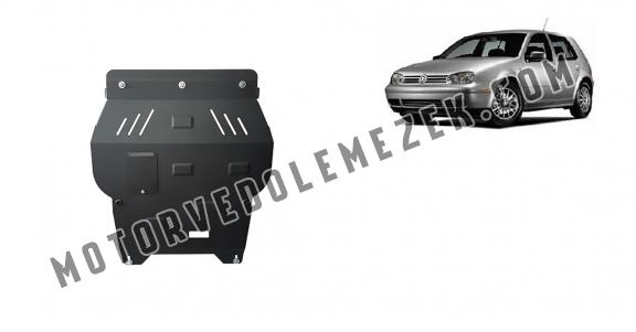 Acél motor, sebbeségváltó, hütő, első lökhárító védőlemez VW Golf  mk4