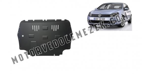 Acél kapcsolószekrény, hütő védőlemez  VW Golf 6