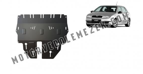 Acél motor, sebbeségváltó, hütő, első lökhárító védőlemez Skoda Fabia 1