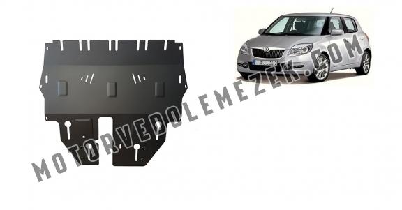 Acél motor, sebbeségváltó, hütő, első lökhárító védőlemez Skoda Fabia 2