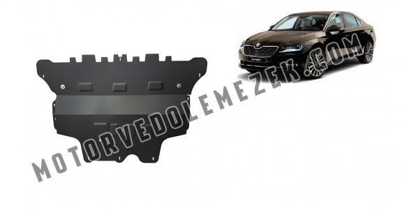 Acél motor, sebbeségváltó, hütő, első lökhárító védőlemez Skoda Superb