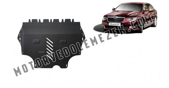 Acél motor, sebbeségváltó, hütő, első lökhárító védőlemez Skoda Superb