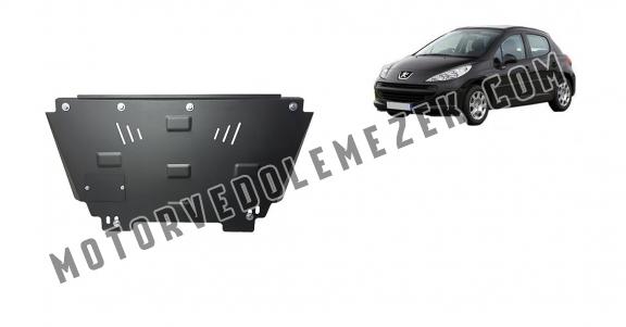 Acél motor, kapcsolószekrény, hütő védőlemez Peugeot 207