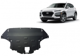 Acél motor, sebességváltó, hűtő, első lökhárító védőlemez Hyundai Kona