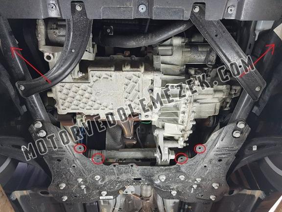Acél motor, sebbeségváltó, hütő, első lökhárító védőlemez Fiat 500x